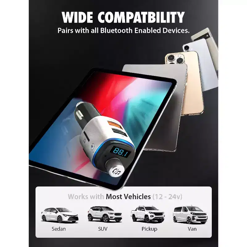 Bracketron Roadtripper VOICE Car Audio Bluetooth FM
