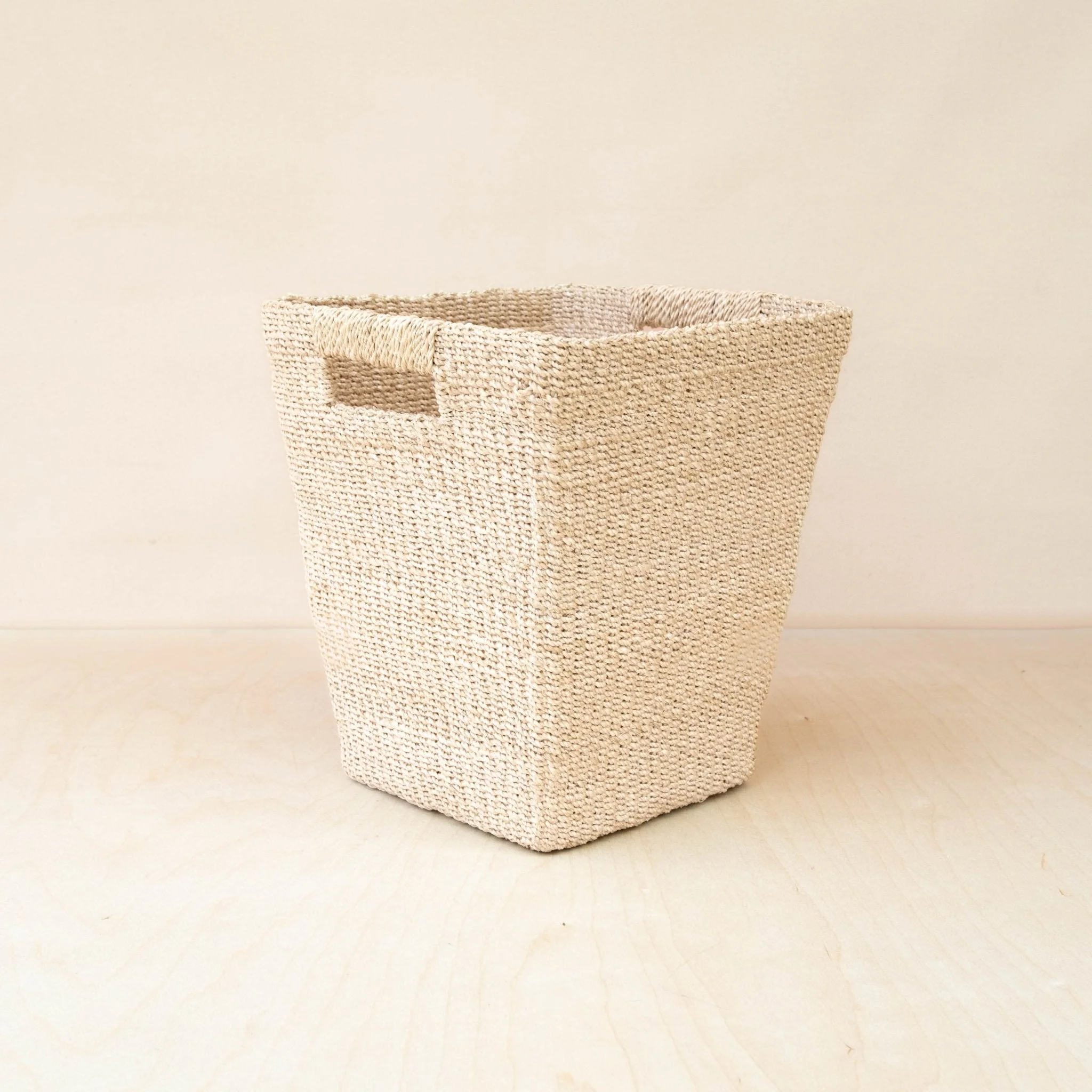 Natural Tapered Square Basket - Floor Basket