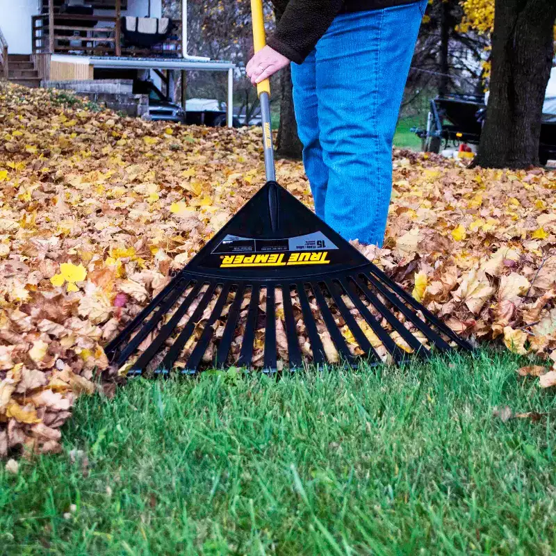 3-Piece Poly Leaf Rake Garden Tool Set - True Temper