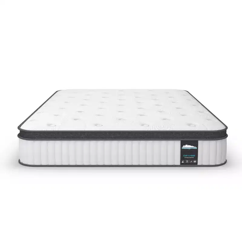 Serweet 8 inch Breathable Hybrid Mattress - Compatible with Platform Bed, Box Spring, or Slat Base