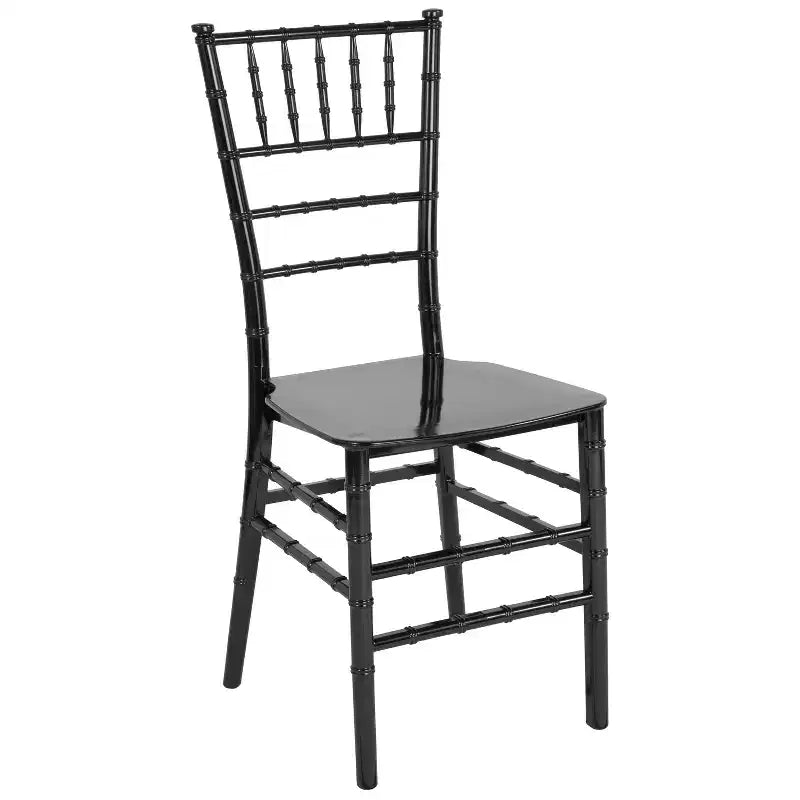Black / Champagne / Gold / Mahogany / Rose Gold / Silver / White Resin Stackable Chiavari Chair – Seats 1