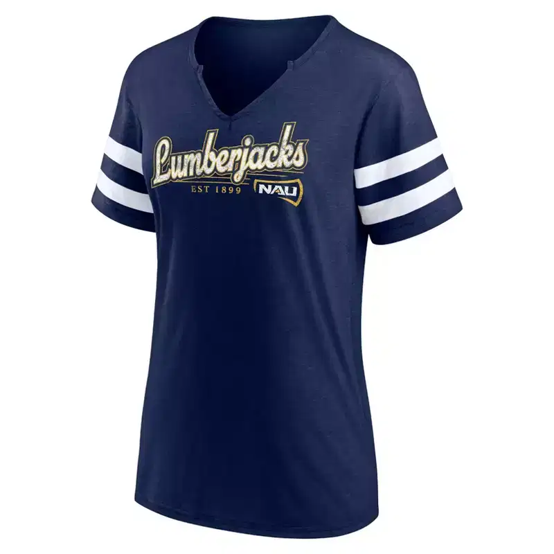 NCAA Northern Arizona Lumberjacks Women's V-Neck Notch T-Shirt