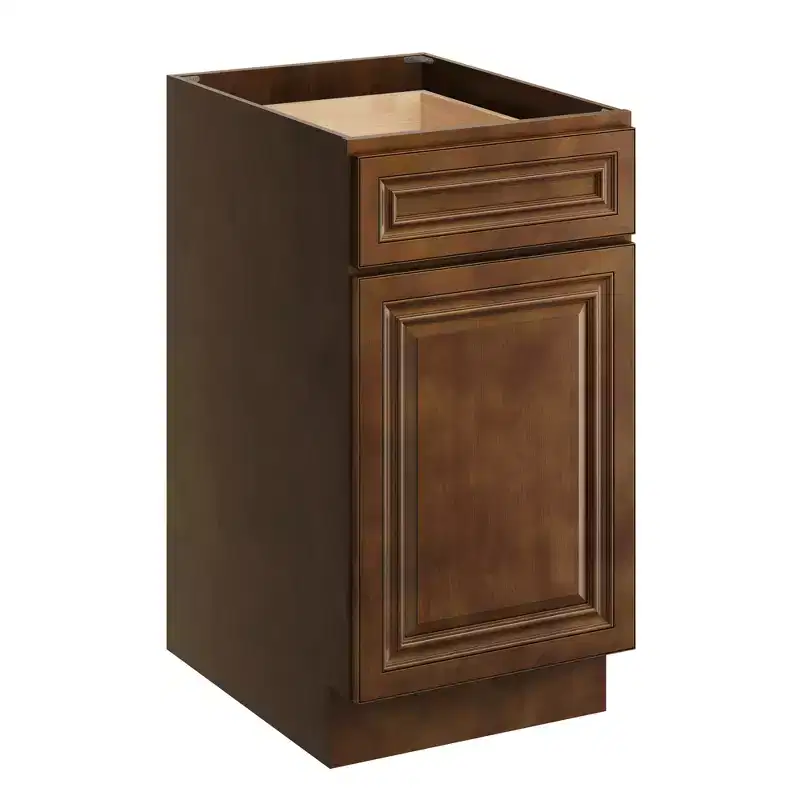 Base Kitchen Cabinet with Drawer, Plywood Frame, Soft-Close Full Overlay