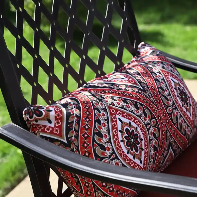 Outdoor Swivel Metal Cushioned Bar Height Patio Chairs Set of 4