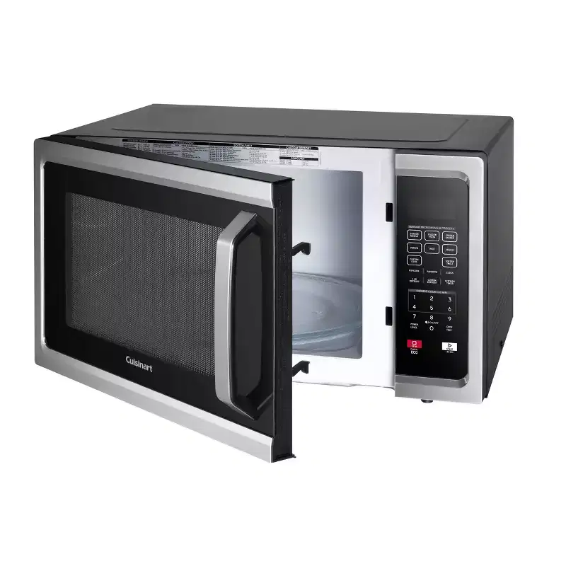 Cuisinart 1.6 cu ft Microwave Oven: 1100 Watt Countertop, Child Lock, 11 Programs, Digital Display, Black
