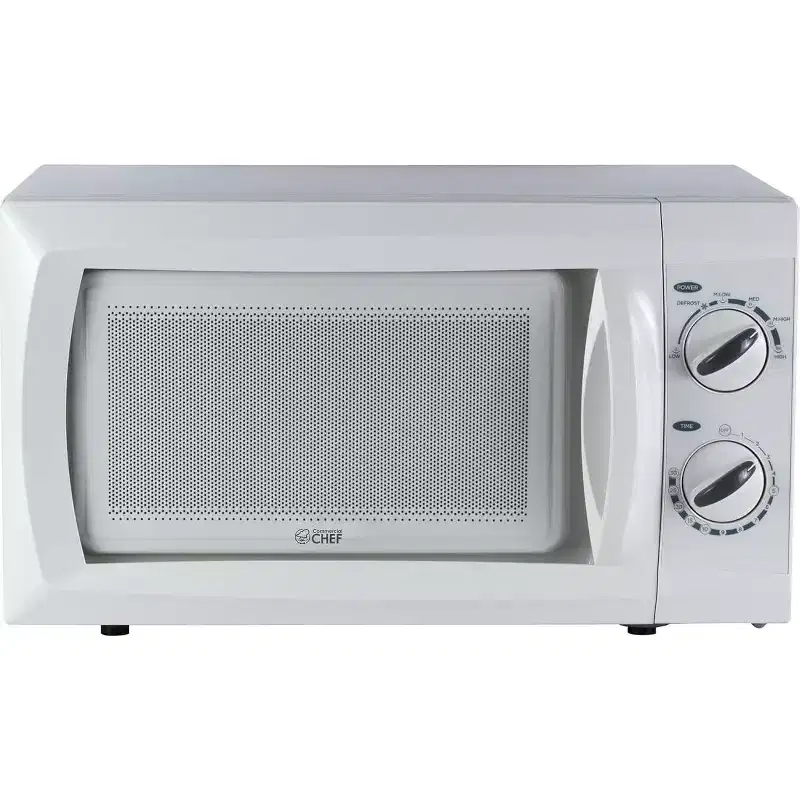 Commercial Chef 0.6 Cu. Ft. Countertop Microwave Oven, CHM660W, White
