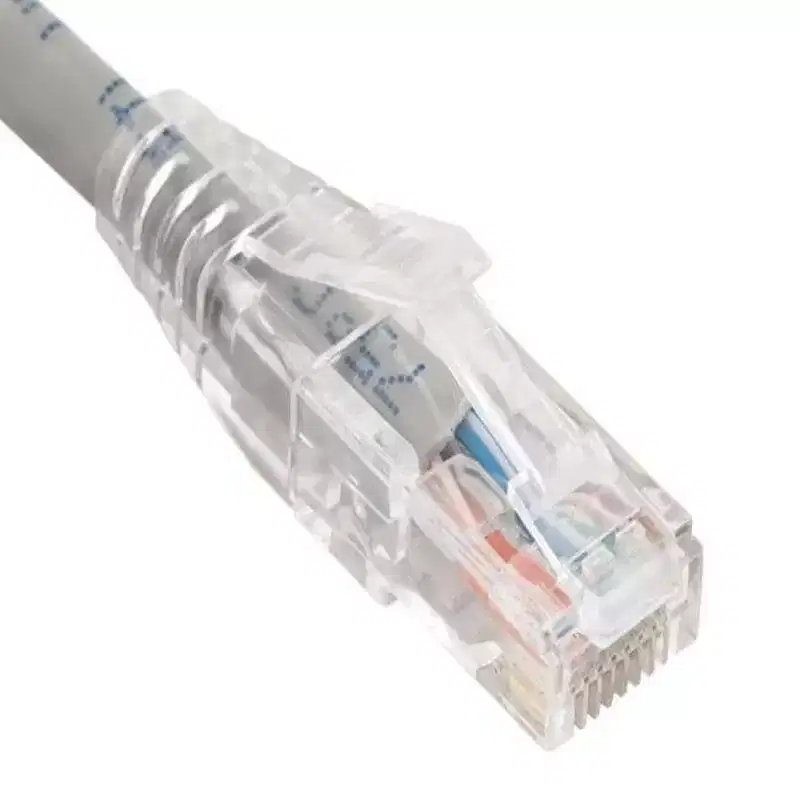 SANOXY Cables and Adapters; 0.5ft Cat6 550 MHz UTP Ethernet Network Patch Cable with Clear Snagless Boot, Gray