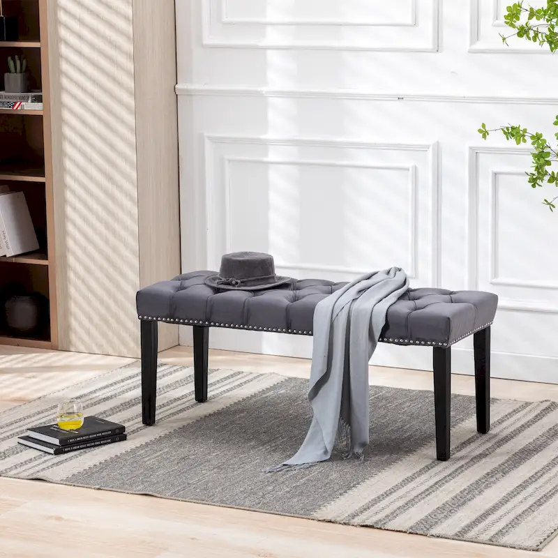 Velvet Dining Bench Bedroom Bench