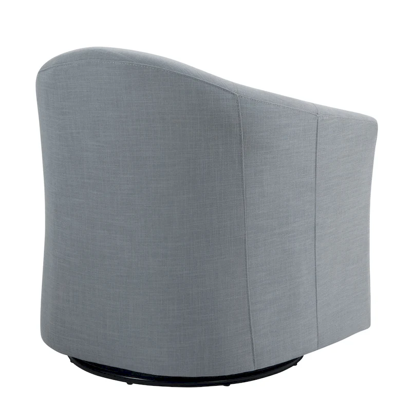 Ensemble de 2 fauteuils pivotants modernes rembourrés de style tonneau, fauteuils d'appoint pour salon