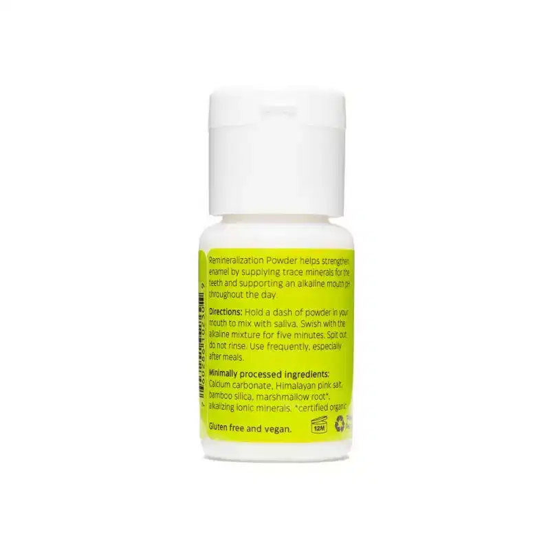 Uncle Harry's Remineralizing Tooth Powder, Unscented Whitening Powder Toothpaste for Enamel Support and Gum Health, 1 oz