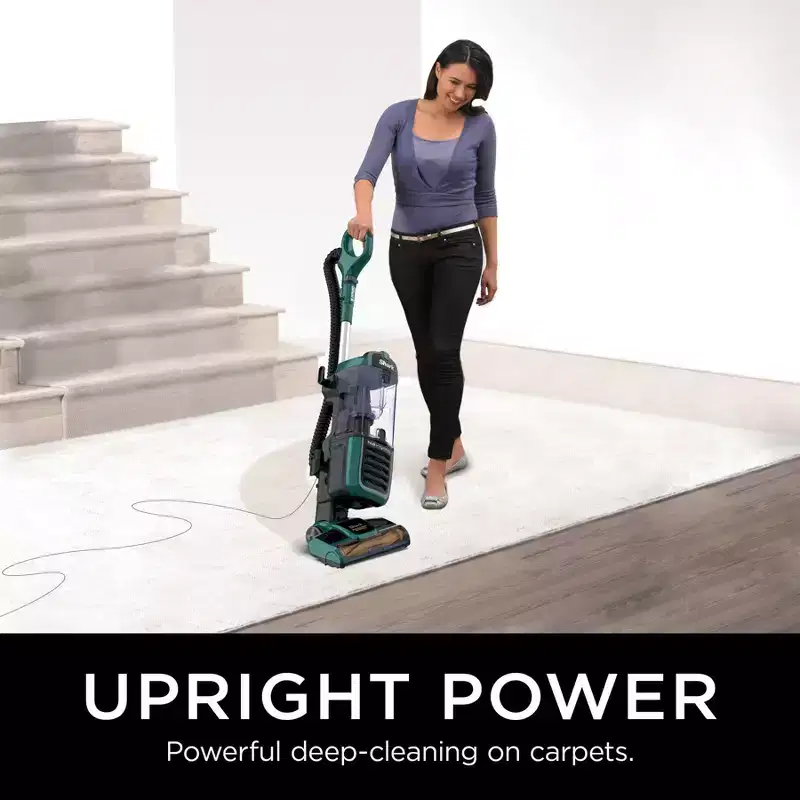 Shark Navigator Swivel Pro Pet Upright Vacuum ZU51 12" Cleaning Path Green: HEPA Filter, 5-Year Warranty, 700W, Bagless