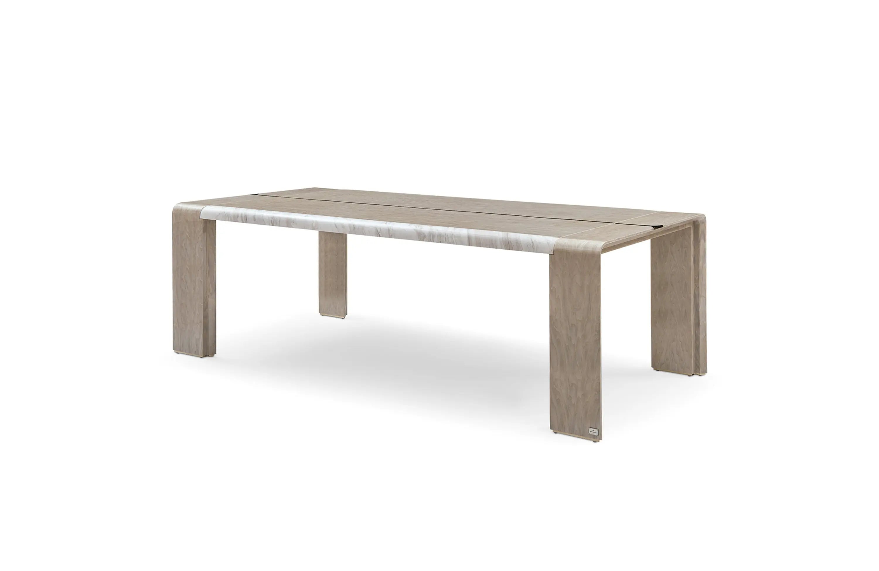 High gloss marble dining table Madison rectangular Turri style W021D1 modern high-end furniture