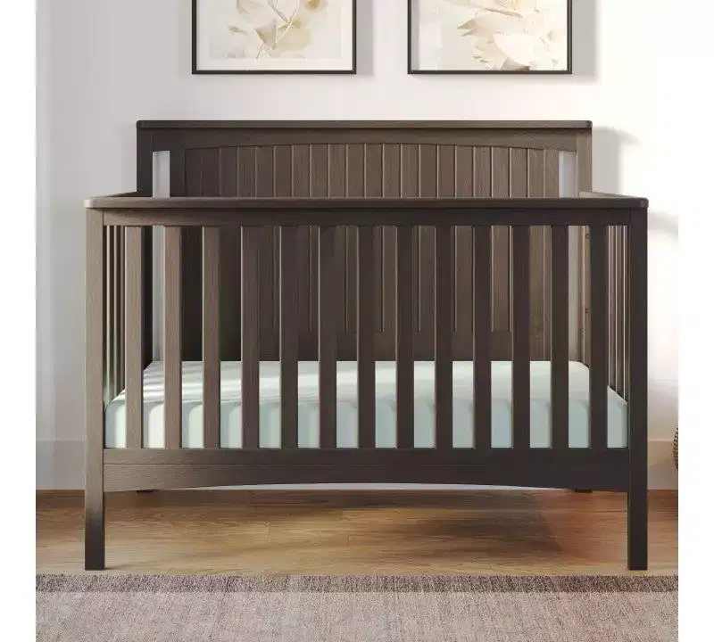 Child Craft Scout 3-Piece Nursery Set with 4-in-1 Convertible Crib, Dresser with Changing Table Topper, and Cozy Glider