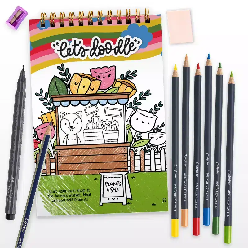 Faber-Castell Enchanted Forest: 18-Piece Multicolored Art & Craft Tool Set with Brushes for Drawing & Crafts