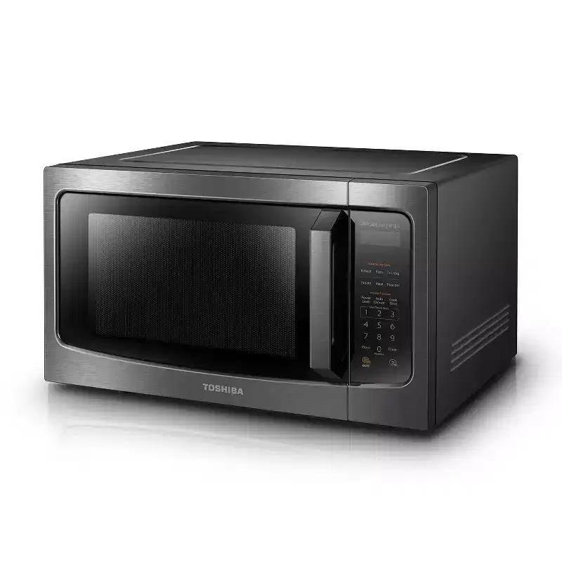 Toshiba 1.6-cu ft 1250-Watt Countertop Microwave Oven with Inverter Technology and Smart Sensor