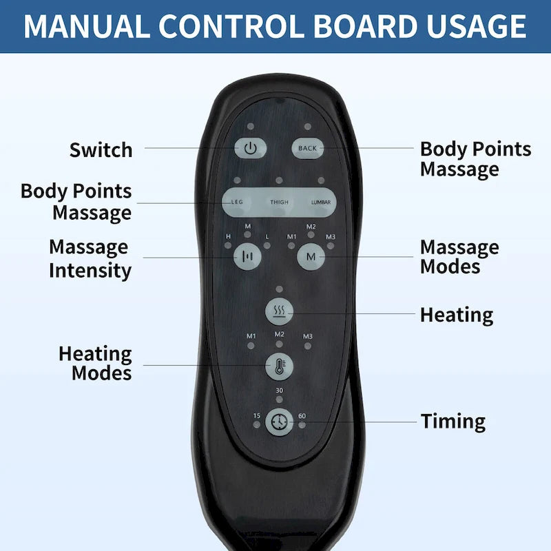 Power Lift Recliner | 8-Point Massage | Lumbar Heat | Dual USB | Steel Cup Holders | Blue