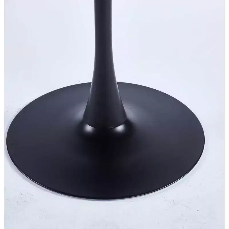 Uniquely Designed Dining Table with Metal Round Base - ModernLuxe