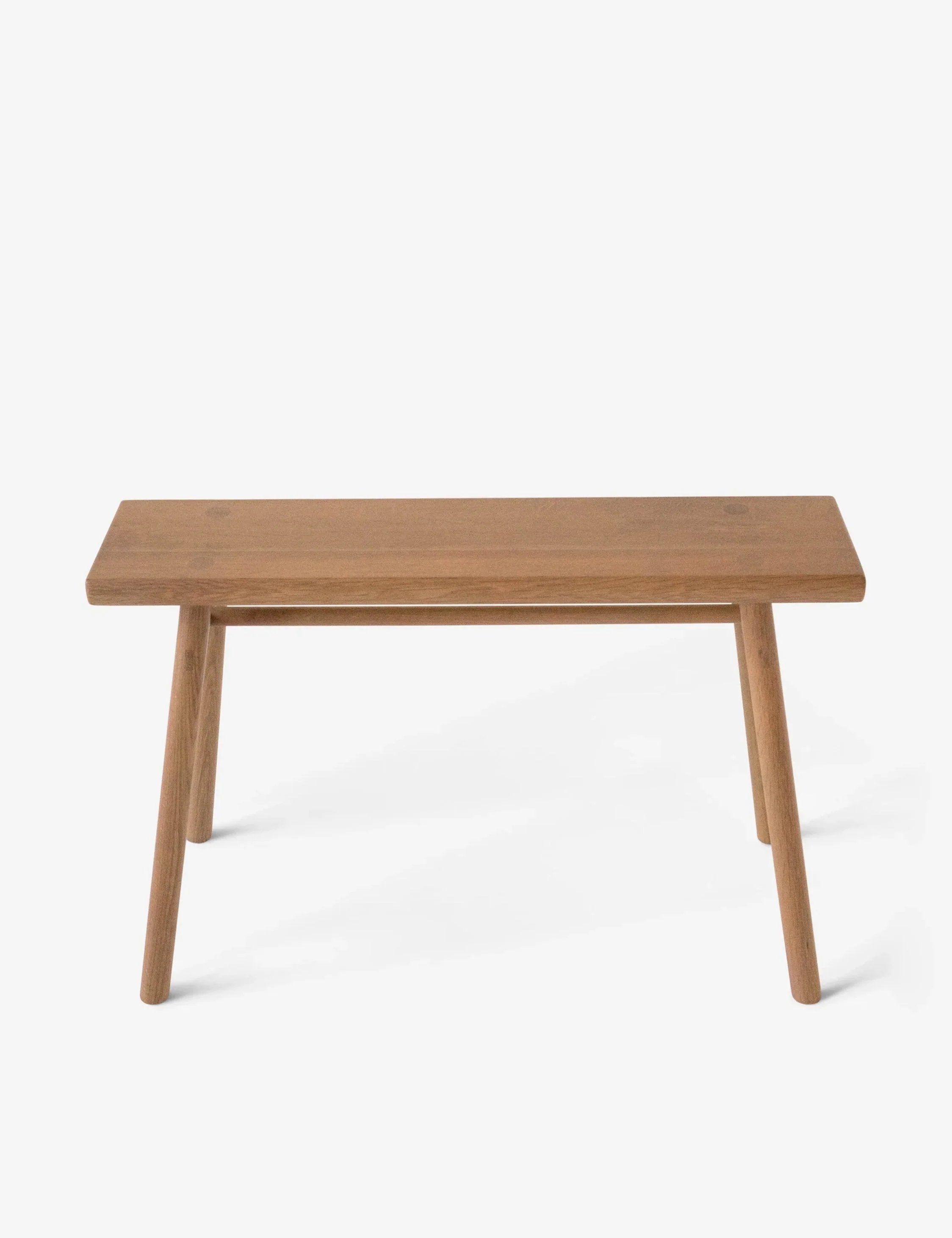 Wing Stand Oak Clean, architectural lines blend seamlessly with exposed, interwoven joinery to create the multipurpose Wing Stand that adapts to