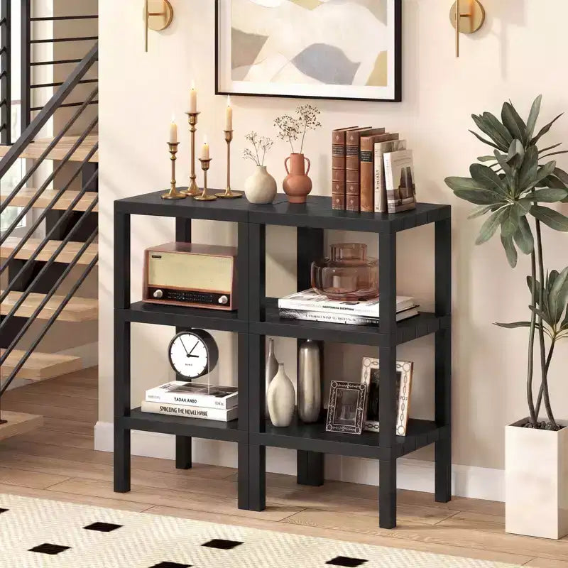 Costway 6-Tier Plastic Modular Storage Shelves Open Display Utility Shelving Unit