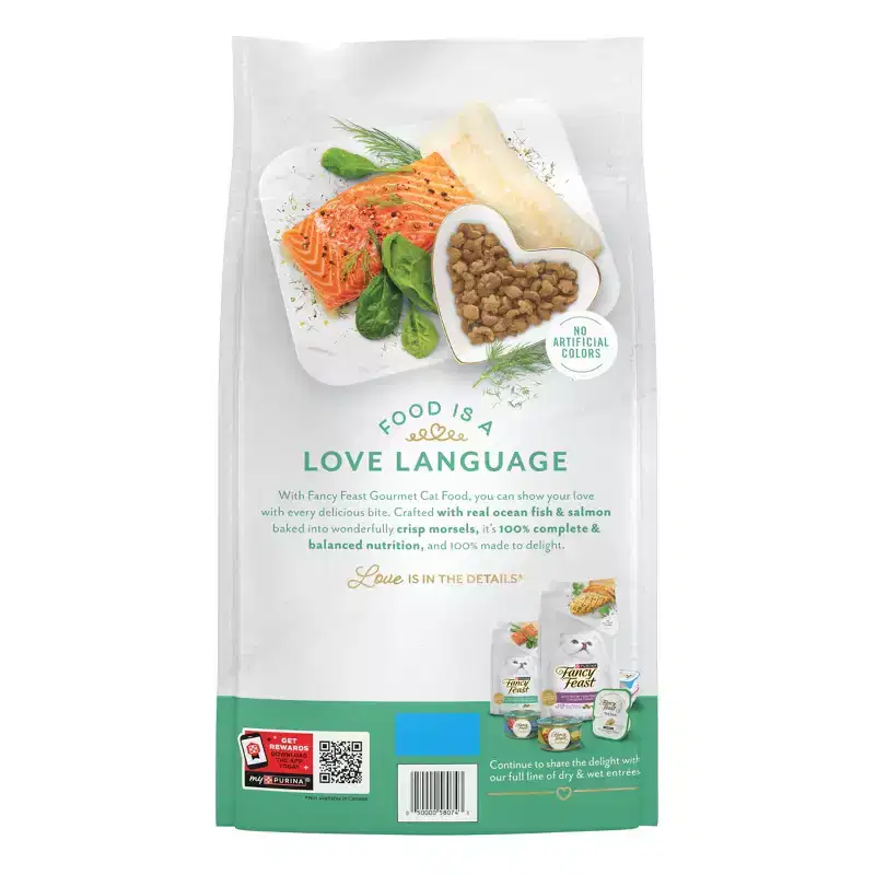 Fancy Feast Gourmet Ocean Fish and Salmon Dry Cat Food - 12lbs