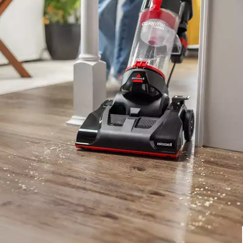BISSELL CleanView Compact Upright Vacuum 3508T 10" Cleaning Path Pet Hair Pick-Up Black