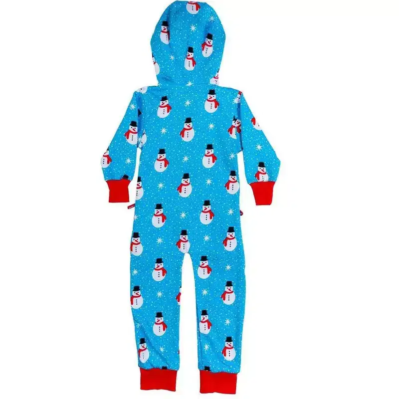 Tipsy Elves Baby / Toddler Snowman is an Island Jumpsuit - Cozy Christmas One-Piece Snowman Pajamas for Baby / Toddler