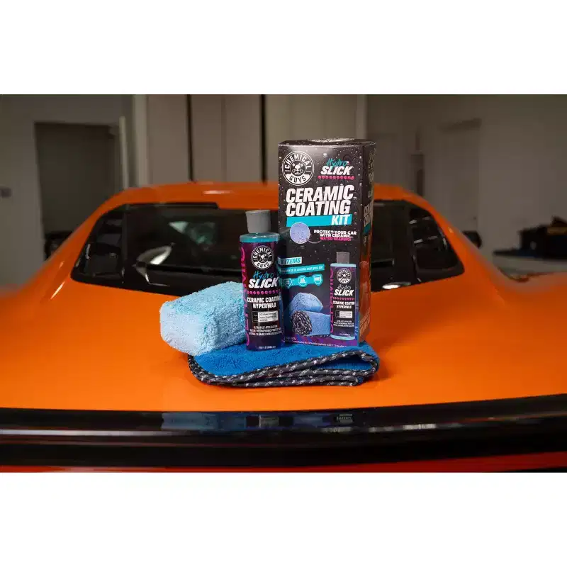 Chemical Guys HydroSLICK Ceramic Coating Kit: Liquid Automotive Protector, Unscented Cleaner, Headlight Restoration