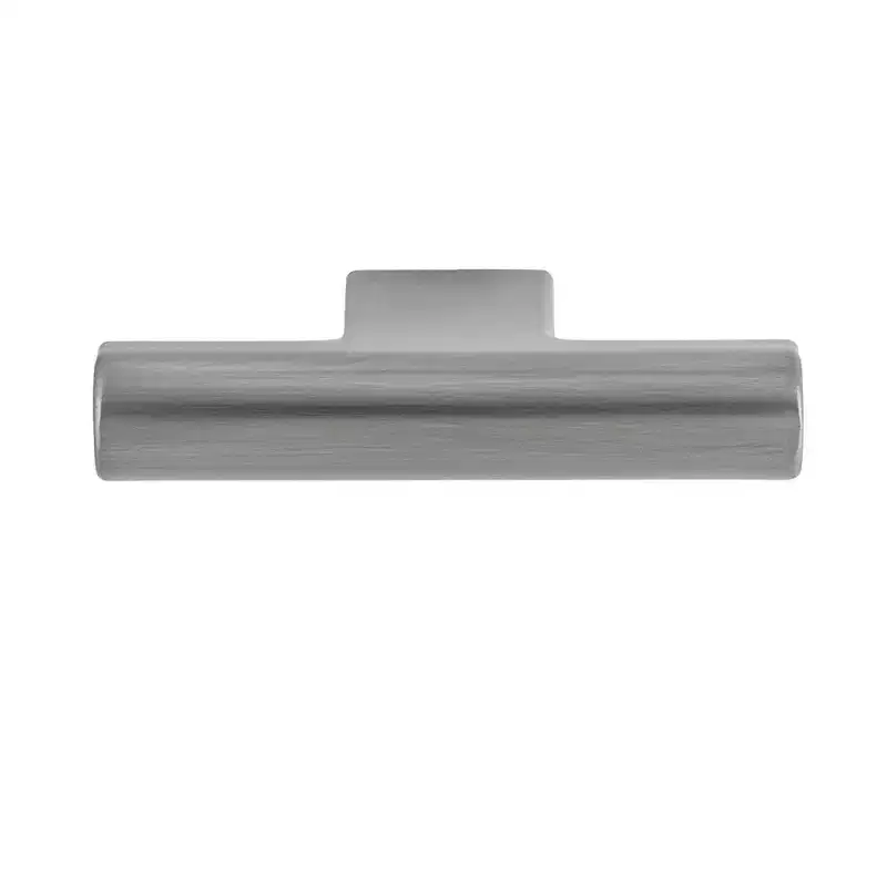 Sumner Street Home Hardware 10pk 2" Vail T Knob in Satin Nickel: Zinc Cabinet Knobs, Drawer Pulls, Dresser Knobs, Silver Finish