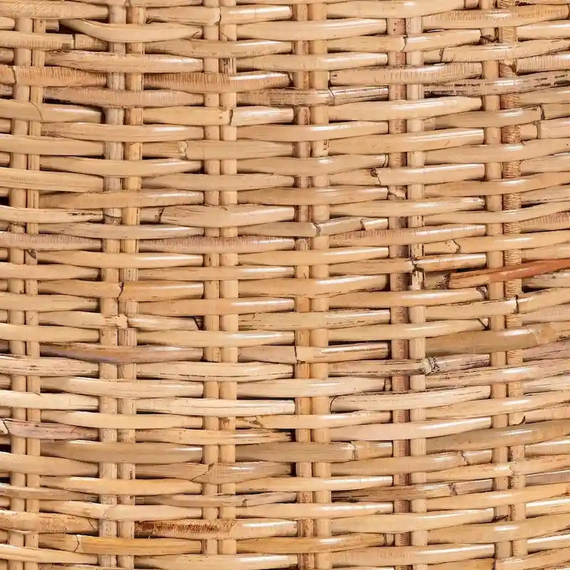 Bohemian Light Honey Kubu Rattan & Mahogany Wood Dining Chair