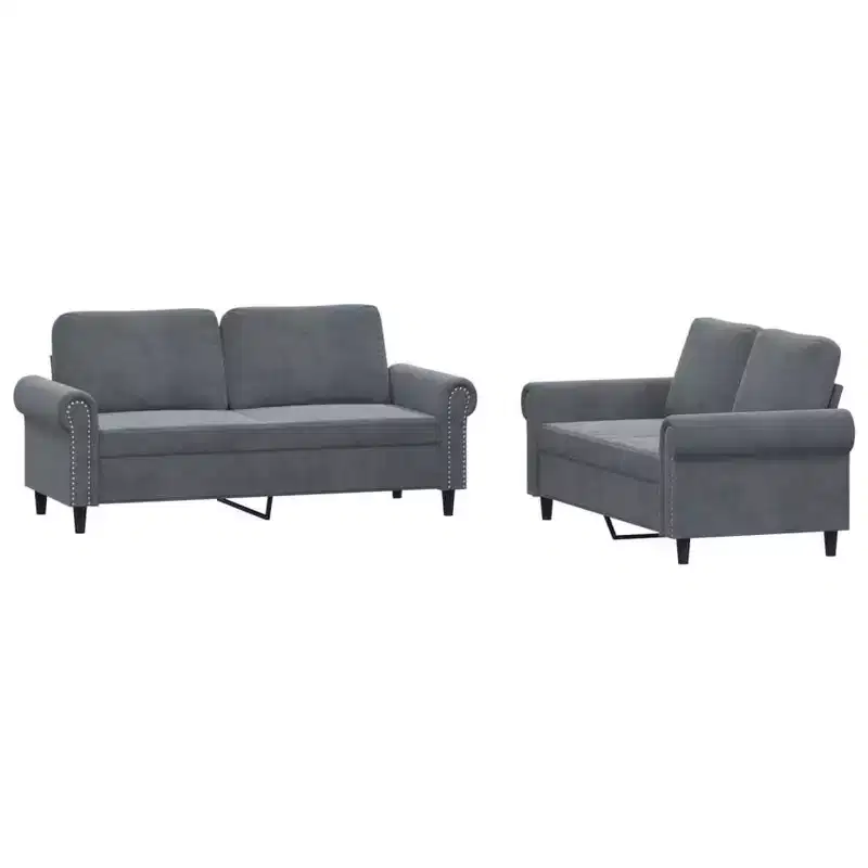 3 Piece Sofa Set with Cushions in Multiple Colors