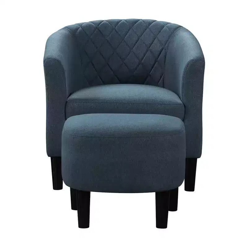 Breighton Home Take a Seat Roosevelt Accent Chair with Ottoman