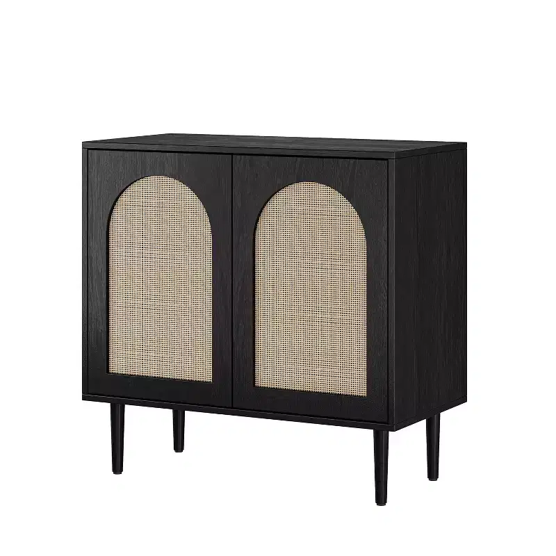 Norbert 32Tall+2-Door Accent Cabinet with 2 Adjustable Shelves|KARAT HOME